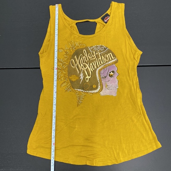 Harley-Davidson Embellished Skull Open Back Tank Top - XL - Picture 12 of 12